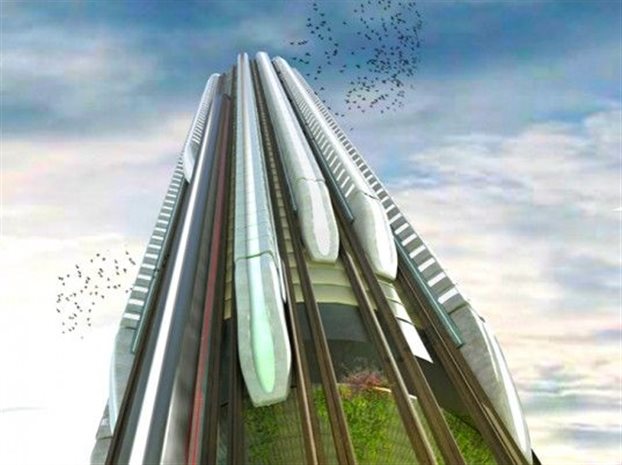 perierga.gr - Κατακόρυφο τρένο για… ουρανοξύστες!